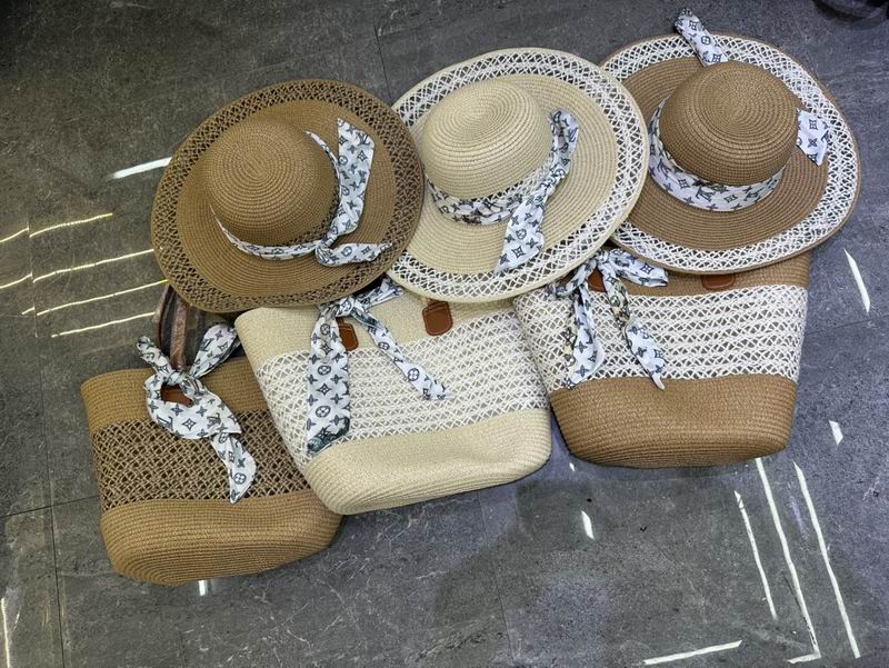 LV beach bag hat dx02